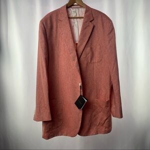 NWT J.Hilburn‎ Cotton Linen Blazer Size 55